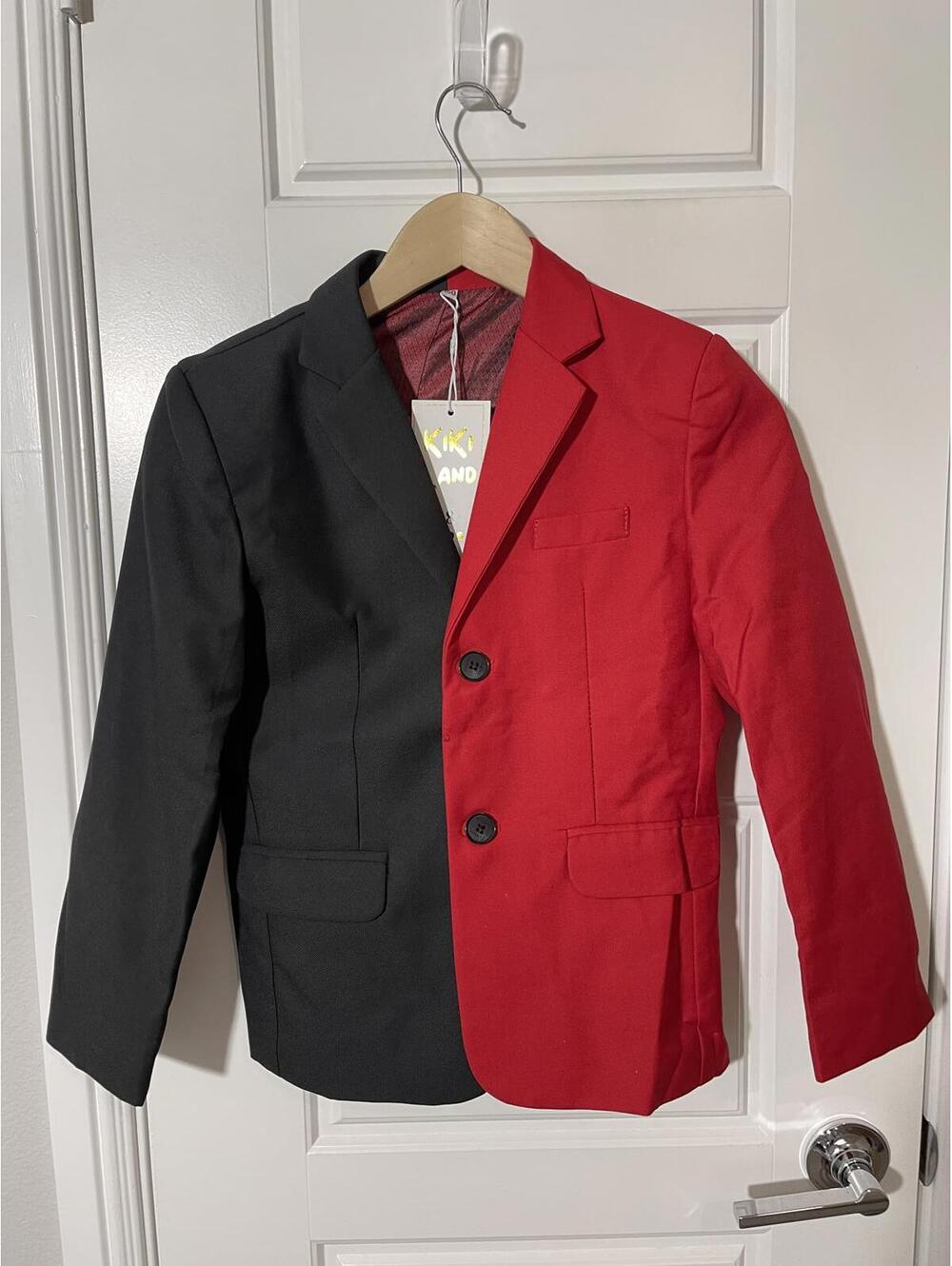 Boys Black and Red 2 Piece Suit Size 8 – Wedding Formal K14